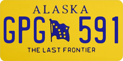 AK license plate GPG591