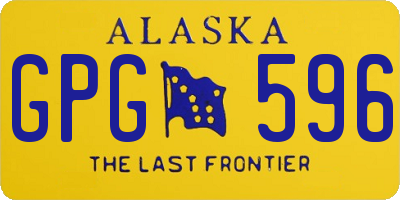 AK license plate GPG596