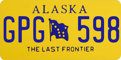 AK license plate GPG598