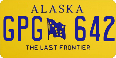 AK license plate GPG642