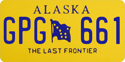 AK license plate GPG661
