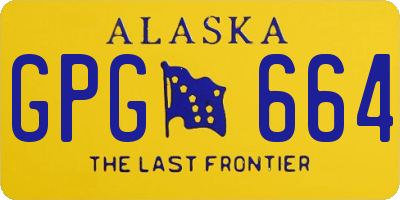 AK license plate GPG664