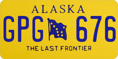 AK license plate GPG676