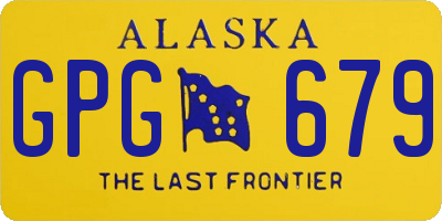AK license plate GPG679