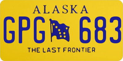 AK license plate GPG683