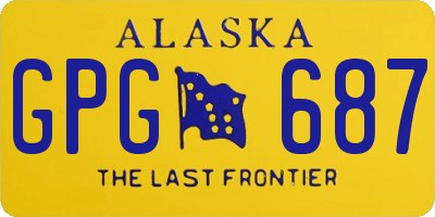 AK license plate GPG687