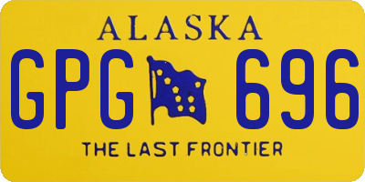 AK license plate GPG696