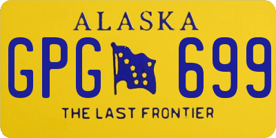 AK license plate GPG699