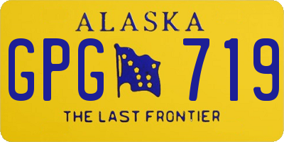 AK license plate GPG719