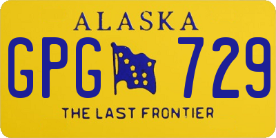 AK license plate GPG729
