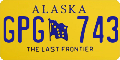 AK license plate GPG743