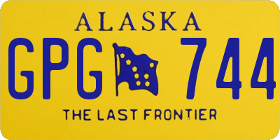 AK license plate GPG744