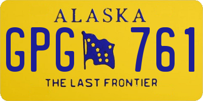 AK license plate GPG761