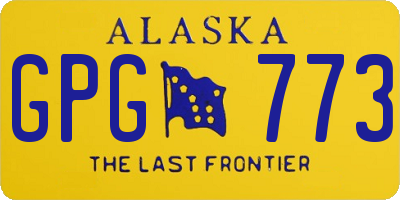 AK license plate GPG773