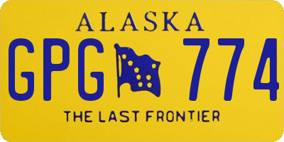 AK license plate GPG774