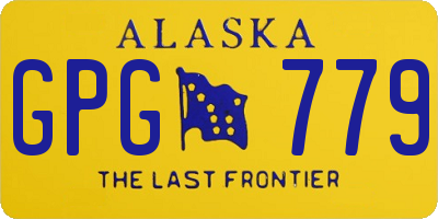 AK license plate GPG779