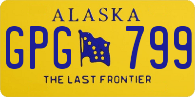 AK license plate GPG799
