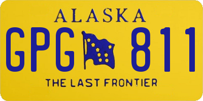 AK license plate GPG811