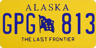 AK license plate GPG813