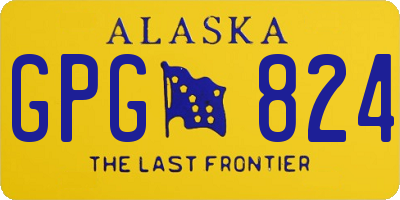 AK license plate GPG824