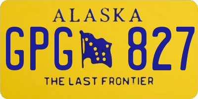 AK license plate GPG827