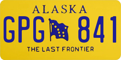 AK license plate GPG841