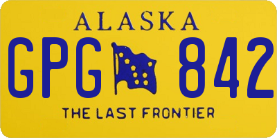 AK license plate GPG842