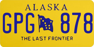 AK license plate GPG878