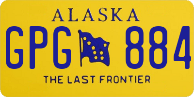 AK license plate GPG884