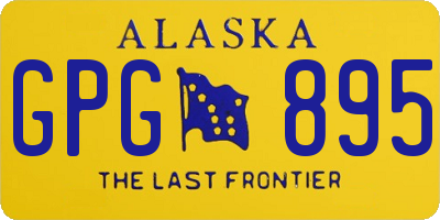 AK license plate GPG895