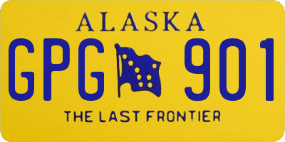 AK license plate GPG901