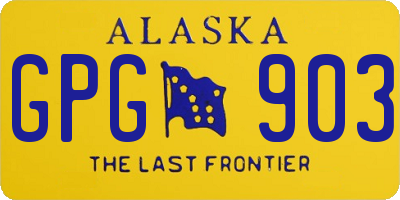 AK license plate GPG903