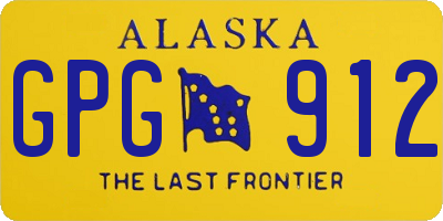 AK license plate GPG912