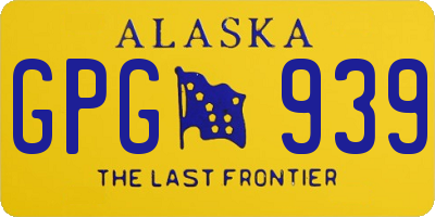 AK license plate GPG939
