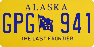 AK license plate GPG941