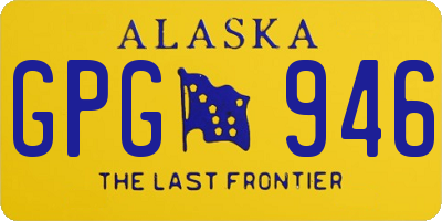 AK license plate GPG946