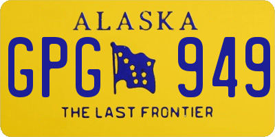 AK license plate GPG949