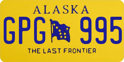 AK license plate GPG995