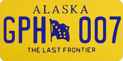 AK license plate GPH007