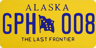 AK license plate GPH008