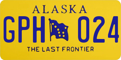 AK license plate GPH024