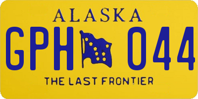 AK license plate GPH044