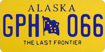 AK license plate GPH066