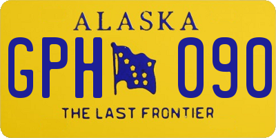 AK license plate GPH090