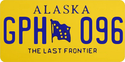 AK license plate GPH096
