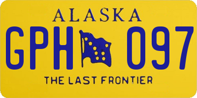 AK license plate GPH097