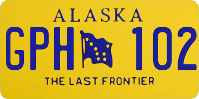 AK license plate GPH102