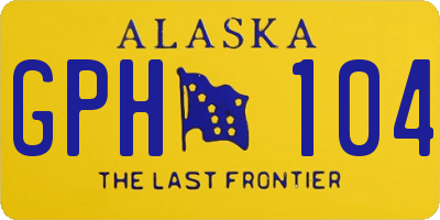 AK license plate GPH104