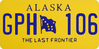 AK license plate GPH106