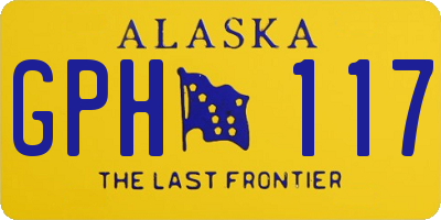 AK license plate GPH117